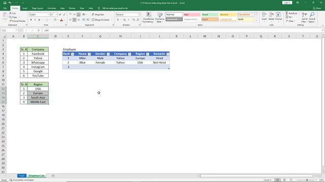 How to Make Drop Down List in Excel (2022) смотреть онлайн