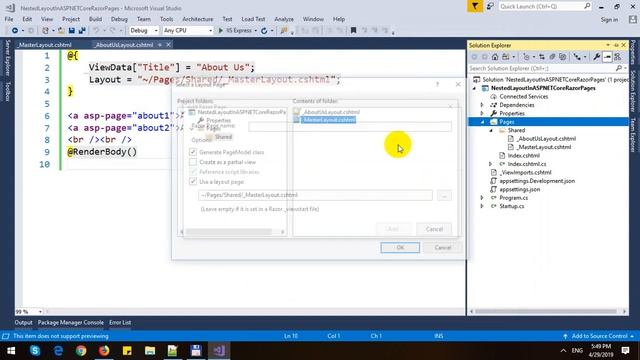 Nested Layout Page in ASP.NET Core Razor Pages смотреть онлайн
