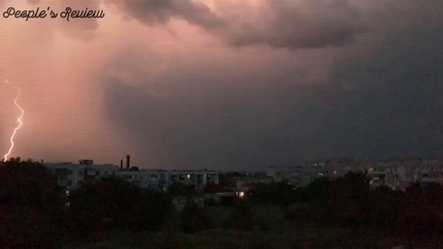 Гроза в Первомайске, ул. Достоевского! 26 июня 2021 г. (Slow motion video) смотреть онлайн