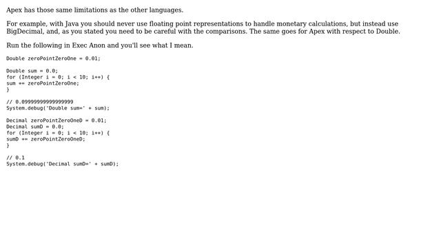 Salesforce: Comparing floating-point values (2 Solutions!!) смотреть онлайн