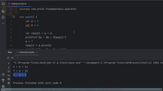 Toán tử số học (Arithmetic operators) trong Kotlin смотреть онлайн