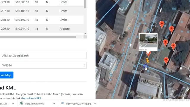 Coordinates UTM Excel to Google Mapas and kml file смотреть онлайн
