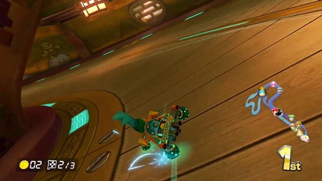 Mario Kart 8 - 200cc Dragon Driftway Shroomless Shortcuts смотреть онлайн