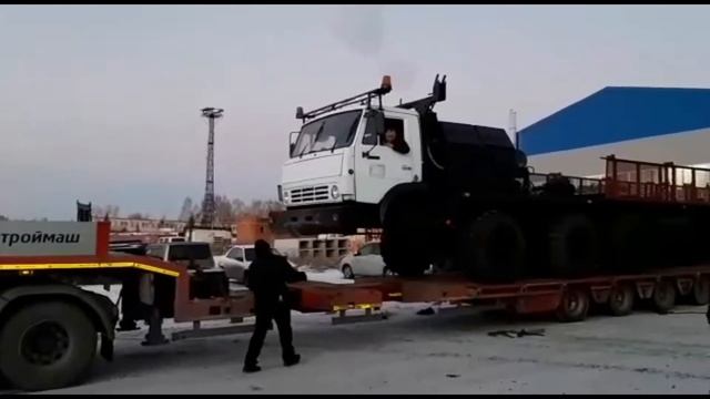 Платформа передвижная самоходная ПС6. Погрузка смотреть онлайн