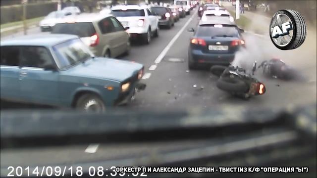 #AUTOFAILS / ЭПИЧНЫЕ МОТОАВАРИИ / МОТОДТП