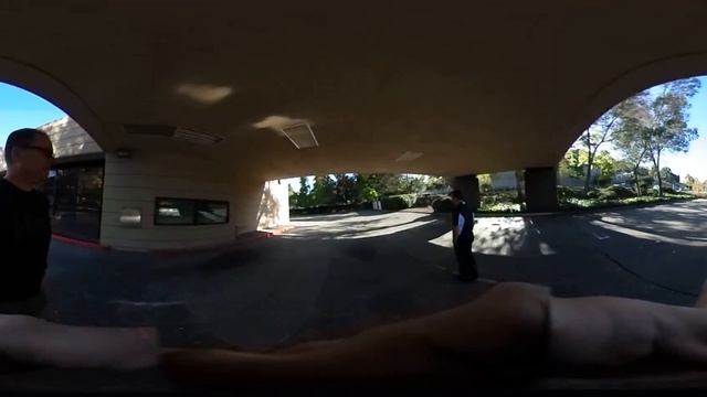 Around the office on a scooter test in 360! смотреть онлайн