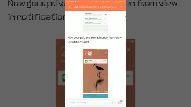 MIUI Global Beta ROM 8 7.3.23 weekly update смотреть онлайн