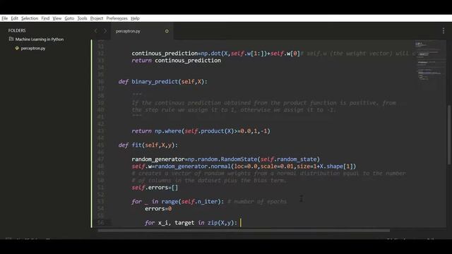 Perceptron Algorithm Implementation in Python from scratch смотреть онлайн