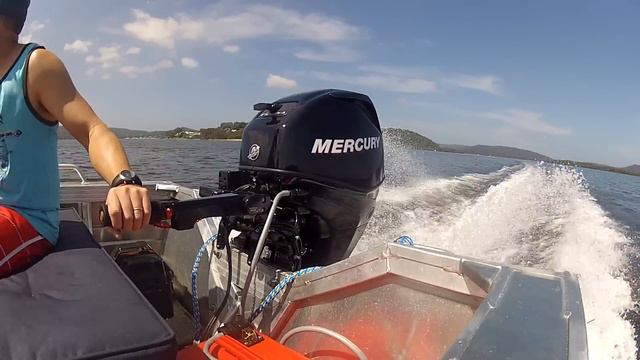 Mercury 30hp Four Stroke Outboard on Stacer 399 Proline - WOT Smooth Water смотреть онлайн