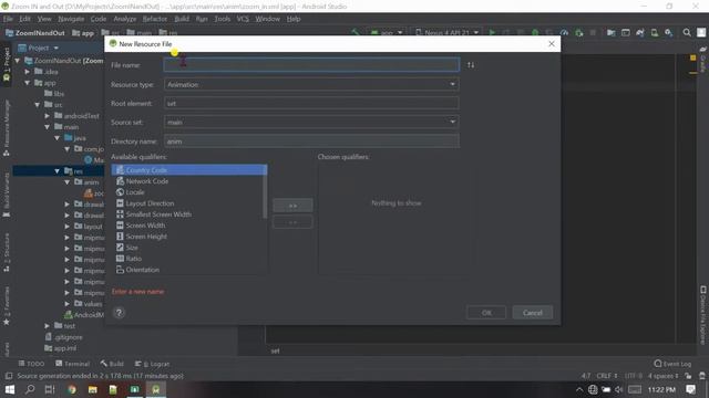 Zoom in and out animation in android studio | Android Studio | John Puwein | Khasi | Shillong смотреть онлайн