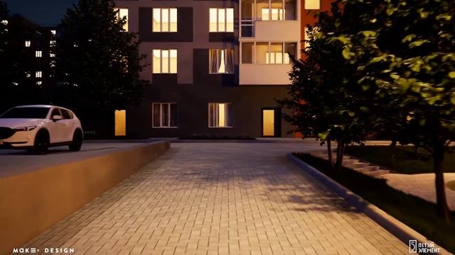 Пятый Элемент. Корпус 5-6. Обзор района. Ночь. смотреть онлайн