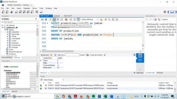 13. Fungsi Agregat dengan Filter (Having vs Where) - Part 3