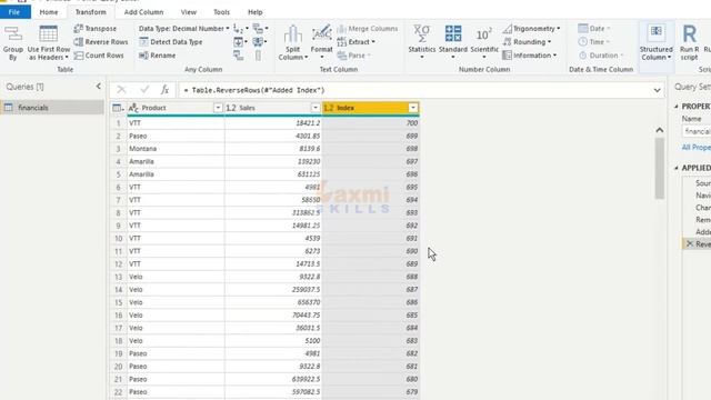 How to use Reverse Rows Using Power Query from power bi Desktop смотреть онлайн