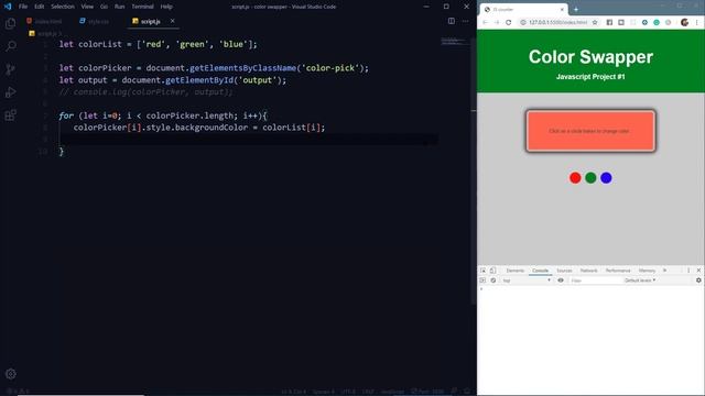 JavaScript Color Picker | JavaScript Project #1 смотреть онлайн