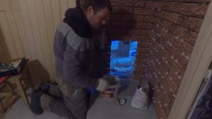 Плитка терракот в парной бани.