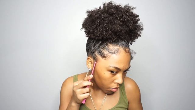 High Puff Tutorial On Natural Hair + Edges | Type 4 Hair | iamsaekomarley смотреть онлайн