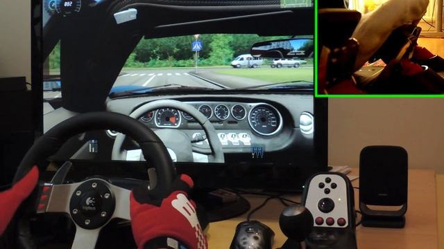Ford GTX1 City Car Driving - drift & cruise with Logitech G27 gameplay + pedals/feet 1080p 2013 смотреть онлайн