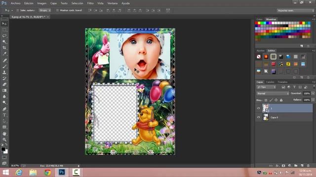 Tutorial en Photoshop Colocar Marcos png смотреть онлайн