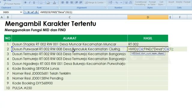 Cara Mengambil Karakter Tertentu | Tutorial Excel Pemula - Bengkel Excel смотреть онлайн