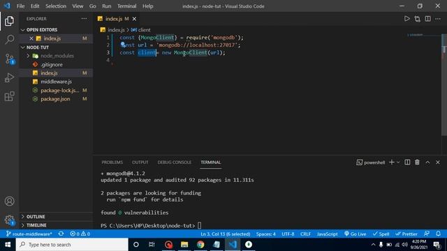 Node JS in Hindi # 30 Connect MongoDB with Node js смотреть онлайн