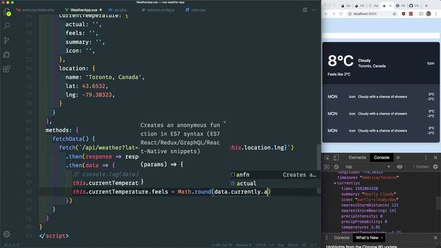 Weather App w/ Vue, Tailwind CSS & Laravel смотреть онлайн