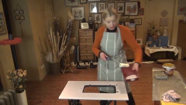 Реставрация мебели с тканью 3. Как окрасить ткань смотреть онлайн