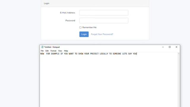 Share local project link with others Laravel смотреть онлайн