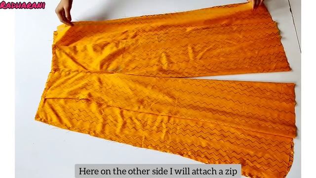 Belt Palazzo Cutting And Stitching | दोनों तरफ Belt वाला Palazzo बनाना सीखें | English Subtitles смотреть онлайн