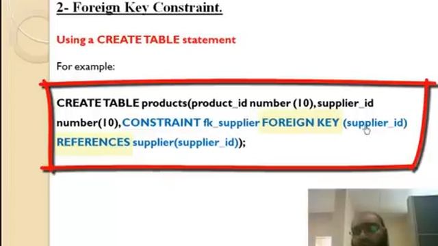 Oracle Foreign key Constraint تعليم اوراكل смотреть онлайн