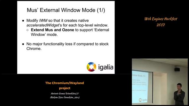 Antonio Gomes & Maksim Sisov - The Chromium/Wayland project смотреть онлайн