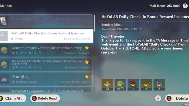 Genshin Impact *A Message in Time Web Event | Welkin Raffle Event* смотреть онлайн