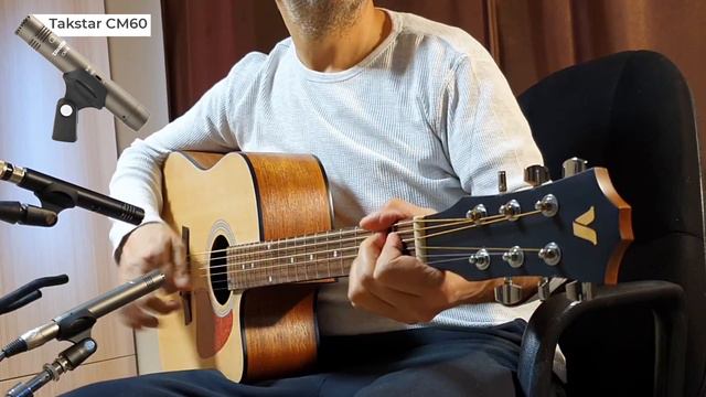 TAKSTAR CM60 - CM63 Sound Test  - VALLER AG240 Gitar