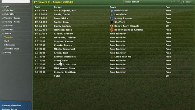 Football Manager 2007 - part 024 межсезонье смотреть онлайн