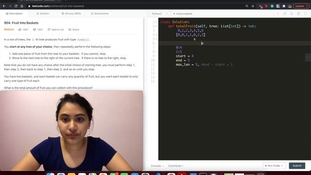 Fruit Into Baskets - LeetCode 904 Python смотреть онлайн