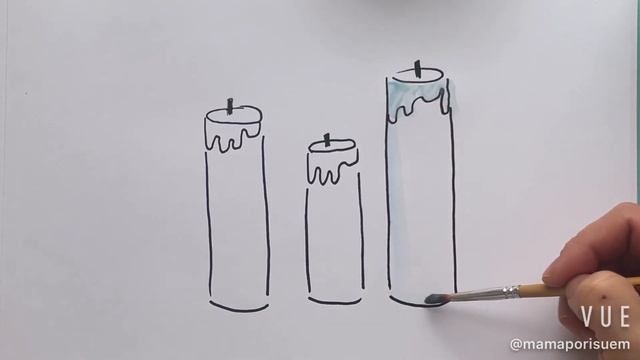 КАК НАРИСОВАТЬ СВЕЧИ. РИСУЕМ СВЕЧИ. Пошаговые уроки смотреть онлайн