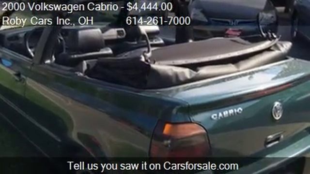 2000 Volkswagen Cabrio GLS for sale in Columbus, OH 43214 at смотреть онлайн