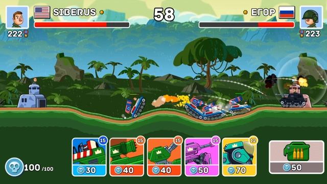 ALL RARE TANKS WIN in ONLINE MODE COMMANDER - Hills of Steel смотреть онлайн