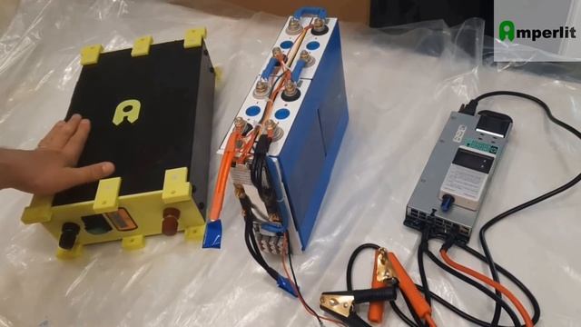 Обзор LiFеPO4 аккумулятора Amperlit 12v100Ah / сборка на заказ смотреть онлайн