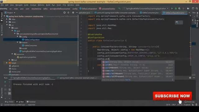 Spring Boot Kafka Consumer for String messages -by Ved смотреть онлайн