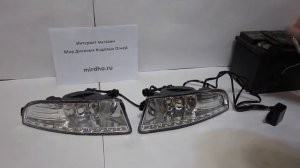 Противотуманки с ДХО для Skoda Octavia II. ПТФ с ходовыми огнями на Шкоду Октавия.