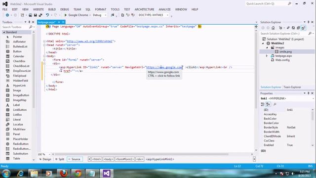 how to use TARGET property to navigate page in new window in html asp.net c# смотреть онлайн