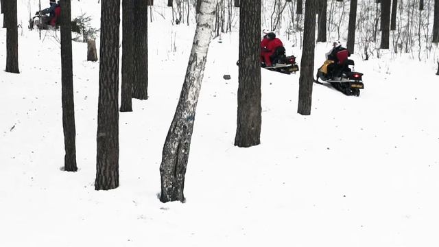 Прогулка на снегоходах или отличные выходные от компании Kvadrat196.ru смотреть онлайн