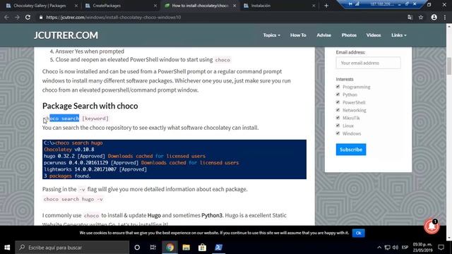 Que es y Como instalar Chocolatey en Windows 10 смотреть онлайн