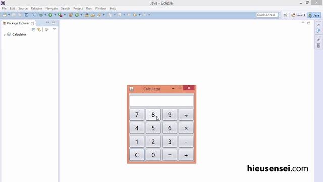 Calculator with Java and Swing смотреть онлайн