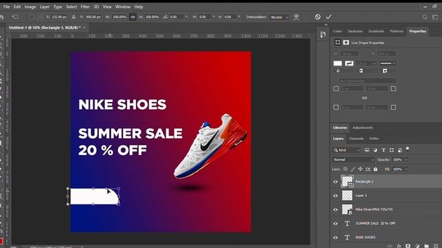 Adobe Photoshop 2020 Simple Facebook Post Design смотреть онлайн