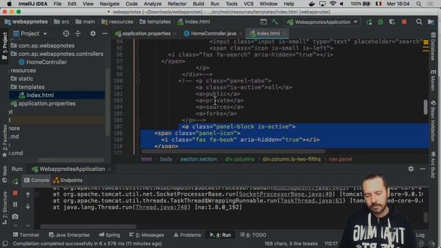 SPRING BOOT WEB APP NOTE: PROGRAMMAZIONE SPRING BOOT LIVE IN ITALIANO #1 смотреть онлайн