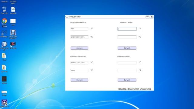 Temperature Converter Java with GUI смотреть онлайн