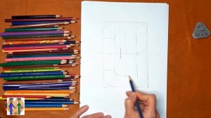 Как нарисовать цифру 3. Онлайн-школа рисования "Малевашки"