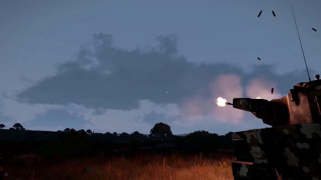 ArmA 3 - Anti-Air Tank firing at Fighter Jet - Green Tracer - PGZ95 m. - Simulation смотреть онлайн