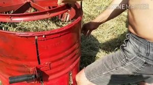 Самодельный пресс тюкавальщик. Заготовка сена.